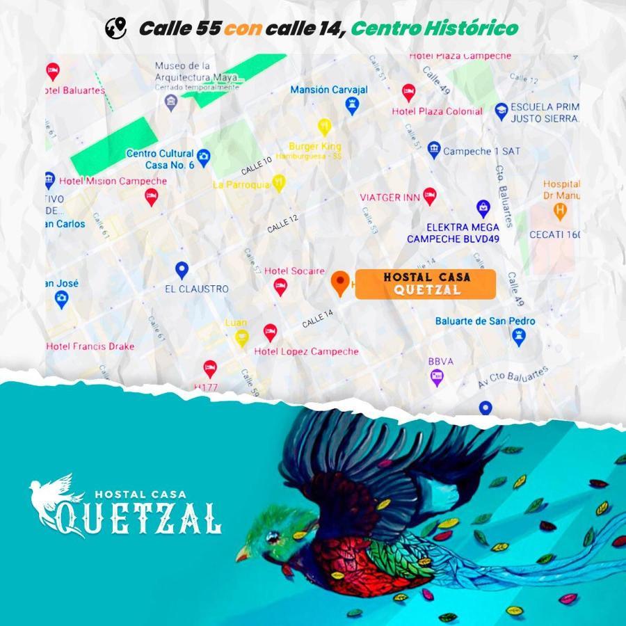 Hostel Casa Quetzal Campeche Zewnętrze zdjęcie